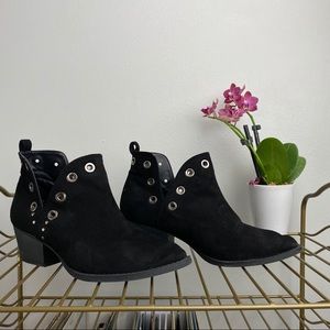 Black Studded Ankle Boots